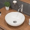 Alfi Brand ALFI brand ABC905 White 15" Round Vessel Bowl Above Mount Ceramic Sink ABC905 - alternate 1